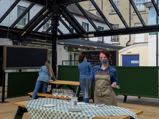 Soda and Starch’s sheltered outdoor area in the Craft Village. Photo: George Sweeney. DER2117GS - 008