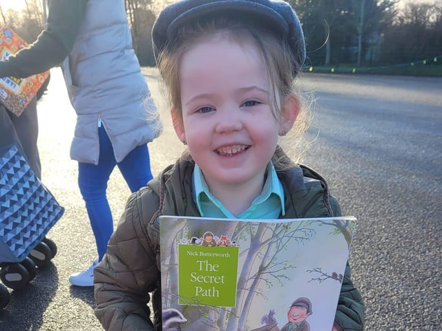 Percy the Park Keeper going to school.