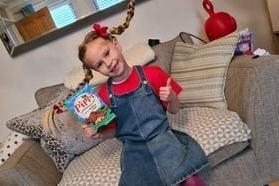 Sophie as Pippi Longstockings