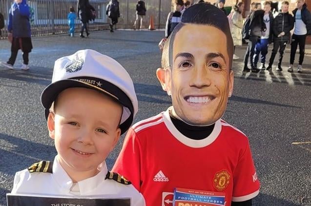 The Captain of the Titanic and Ronaldo away to school today.