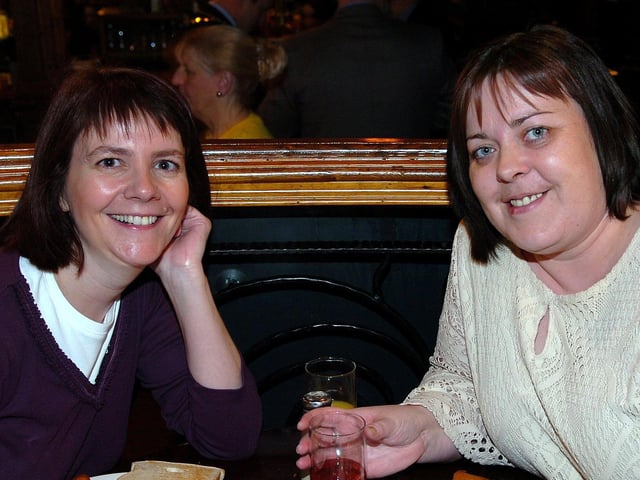Tucking into their breakfast were Mary and Joanne McCrystal.