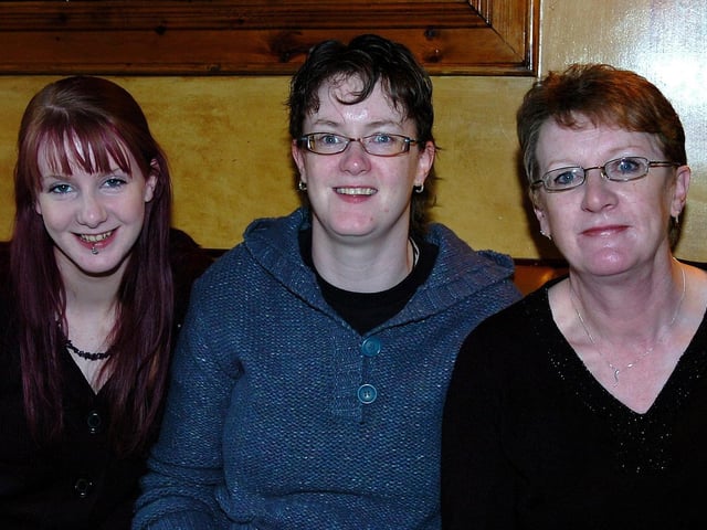 Supporting the Big Breakfast were Finnouala, Marie and Kathleen Scullion.