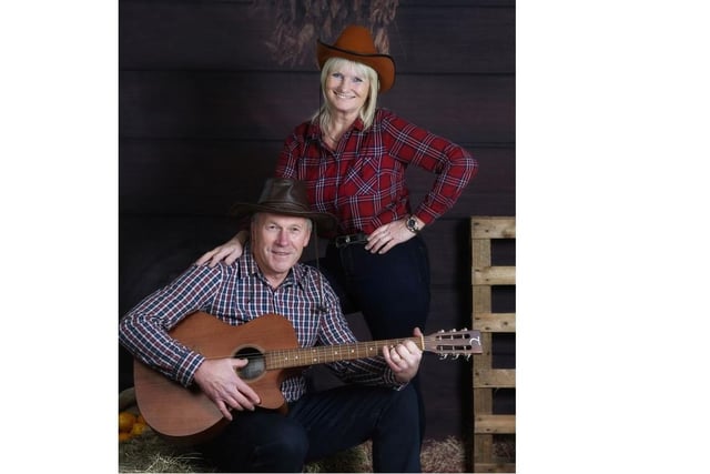 Colin and Cathy are all set for a few tunes and dances this weekend at Strictly Nashville hosted by Portadown Cares in the Seagoe Hotel. Photo courtesy of Marie Allen.
