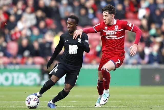 Key Middlesbrough midfielder Hayden Hackney, who is again set to be missing for Boro's Championship game at Huddersfield Town on Friday. Picture: PA