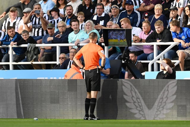 Just one of seven VAR decisions have gone against Newcastle this season, with six in their favour.