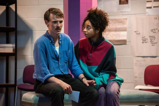 Siena Kelly and Tom Glenister in rehearsals for A Doll’s House. Picture: Chris Saunders.