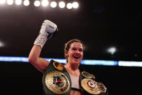 Terri Harper, pictured here after defeating Hannah Rankin in 2022, enjoyed a return to winning ways in Sheffield against Rhiannon Dixon. Image: Nathan Stirk/Getty Images