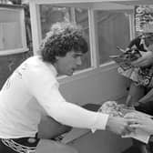 COMMON TOUCH: Kevin Keegan signs autographs for Newcastle United fans before a Second Division match against Chelsea in 1982 (Image: Danny Brannigan/Hulton Archive)