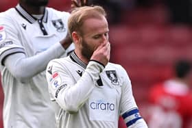 DISAPPOINTMENT: A dejected Barry Bannan at Middlesbrough, where Sheffield Wednesday's winless run extended to four matches