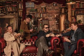 CREEP SHOW: The supergroup: Cabaret Voltaire’s Stephen Mallinder, Tunng’s Phil Winter, US singer John Grant, Cornwall’s Benge. Picture: Chris Bethell