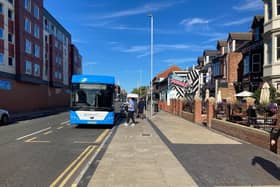 The unfinished bus stops at the former junction of Victoria Road and Linthorpe Road. Credit: Daniel Hodgson