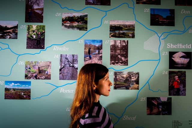 The rivers that have shaped Sheffield over the centuries are set to be celebrated in a new exhibition beginning at Weston Park Museum. Katie Irwin, Exhibition Curator looking at the exhibits on display. Picture By Yorkshire Post Photographer,  James Hardisty.