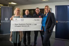 Barratt Homes Yorkshire West donates £1,500 to Down Syndrome Training &amp; Support Service Ltd
