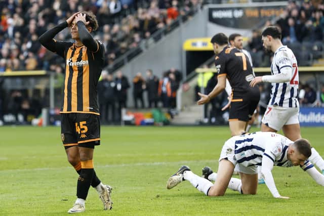 NEAR MISS: But Hull City's Fabio Carvalho had earlier scored a very good goal