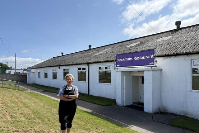 Farmer’s and butcher’s partner Judith Penrose, who runs Stockmans Restaurant at the Great Yorkshire Show.