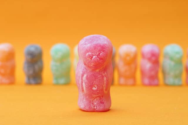 Jelly babies were revived by Bassett's in 1918 as "Peace Babies"