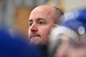 HOME START: Leeds Knights' head coach, Ryan Aldridge wants to see his team make Elland Road a tough venue for their NIHL National rivals. Picture: Bruce Rollinson