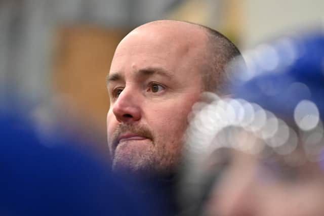 HOME START: Leeds Knights' head coach, Ryan Aldridge wants to see his team make Elland Road a tough venue for their NIHL National rivals. Picture: Bruce Rollinson