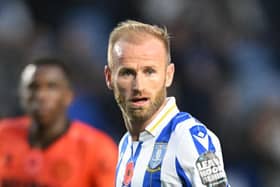 Barry Bannan of Sheffield Wednesday during the Sky Bet Championship match between Sheffield Wednesday and Millwall at Hillsborough on November 11, 2023 in Sheffield, England. (Photo by Ben Roberts Photo/Getty Images)