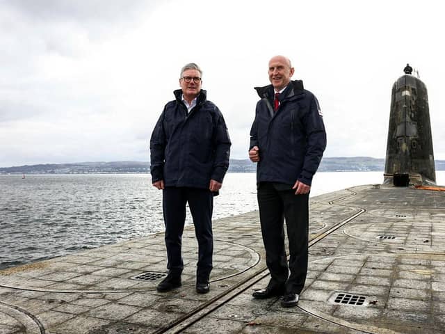 Sir Keir Starmer and the Secretary of State for Defence John Healey, joined a Vanguard Class nuclear deterrent submarine for the final return home from an at-sea patrol