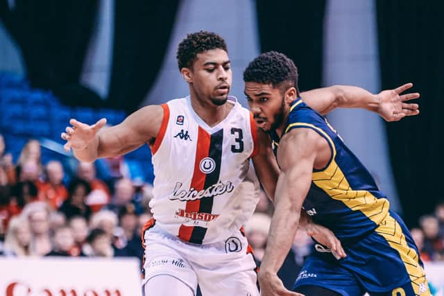 Sa'eed Nelson in action for Sheffield Sharks against Leicester Riders (Picture: Adam Bates)