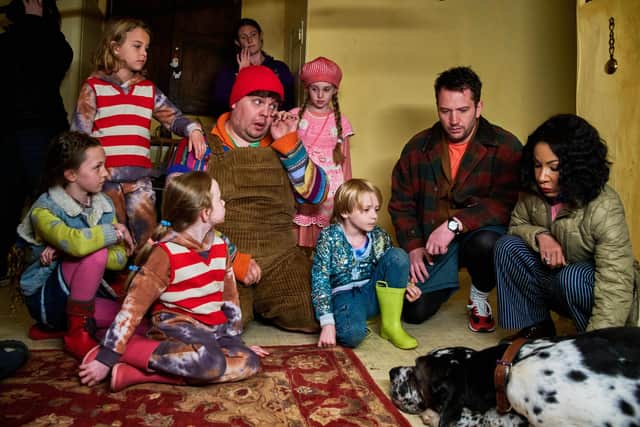 Scott Garnham and the cast of Christmas at Mistletoe Farm
Picture Netflix
