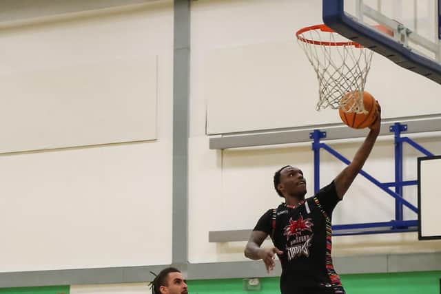 Justin Williams, the Bradford Dragons' sole American import this season, is the National Basketball League's fourth highest points scorer (Picture: Max Lomas)