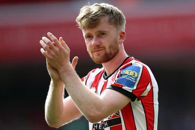BITTER-SWEET: Tommy Doyle's goal led Sheffield United to an FA Cup semi-final he cannot play in because he is on loan from opponents Manchester City