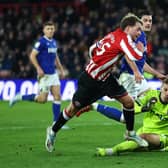 CHEATING: Patrick Bamford dives to try and win a penalty but is instead sent off (Image: Simon Bellis / Sportimage)