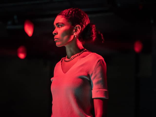 Thalissa Teixeira as Brutus. Picture: Marc Brenner