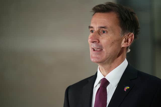 Chancellor Jeremy Hunt is asking food manufacturers to do what they can to support consumers amid skyrocketing food prices. PIC: Aaron Chown/PA Wire
