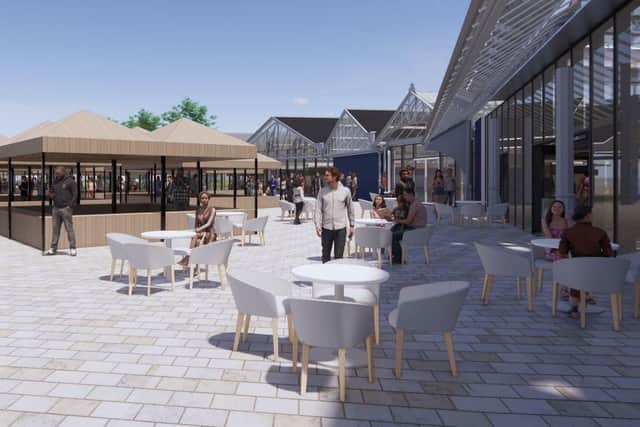 A CGI of what Dewsbury market could look like in the future.