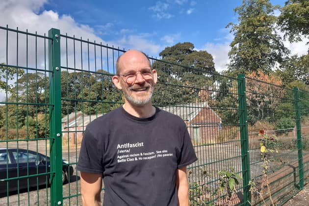 Rene Meijer, CEO of Food Works Sheffield, in front of the area at Norton Nurseries in Graves Park that his project could potentially take over. Picture: Julia Armstrong, LDRS