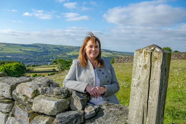 Judith Patrick,  livestock secretary for Honley Show, photographed for the Yorkshire Post by Tony Johnson. 7th June 2023