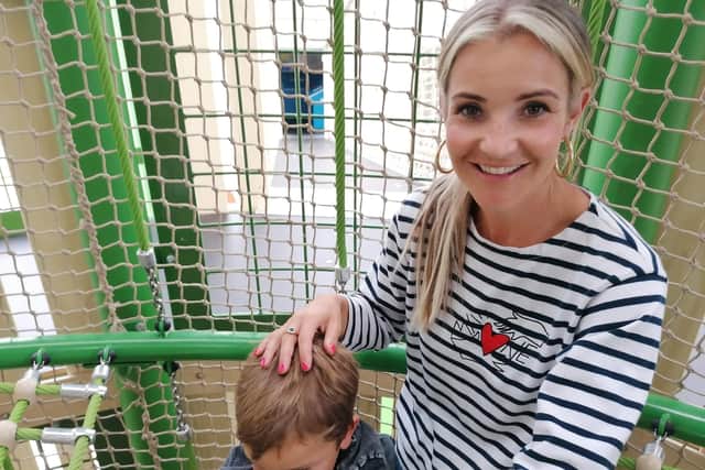 Helen Skelton was one of the first to try out the new play centre near Wetherby
