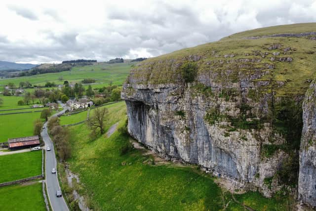 The renowned limestone cliff, Kilnsey Cragg, in the heart of the Yorkshire Dales has been brought to the market in what has been described as a ‘totally unique opportunity’.