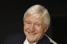 Sir Michael Parkinson in 2014, who has died at the age of 88.  Credit: Parkinson Productions/PA Wire