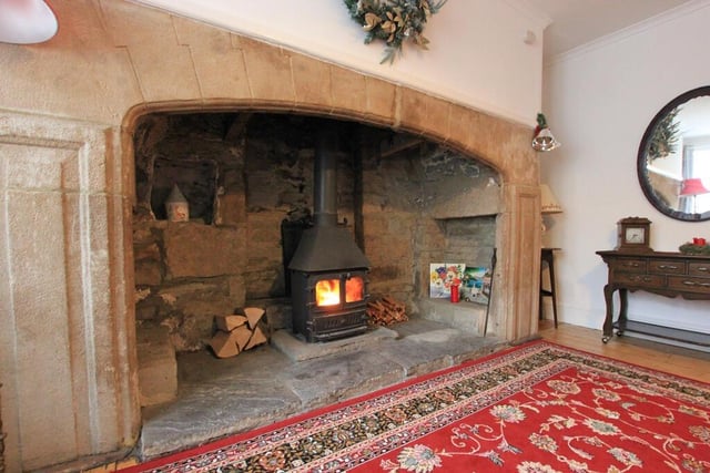 The magnificent stone fireplace has featured in the lastest All Creatures Great and Small TV series