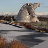 S.H. Structures Limited previously worked on the famous six kilometres and 600 tonne horse head sculptures, The Kelpies, which are located in Falkirk, Scotland.  Photo: Andrew Milligan/ PA.