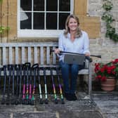 Amelia Peckham, co-founder of Cool Crutches and Walking Sticks, the Harrogate-based business behind the black crutches recently worn by Victoria Beckham, has launched the UK's first customisable children's crutches.