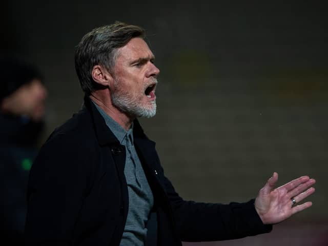 Bradford City manager Graham Alexander, pictured on the touchline in the recent EFL Trophy win over Liverpool under-21s. Picture: Bruce Rollinson.