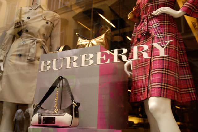 A Burberry shop window. (Picture credit: Alamy/PA)