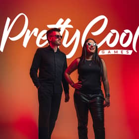 Pretty Cool Games founders, Sitara Shefta and Will Dudley.