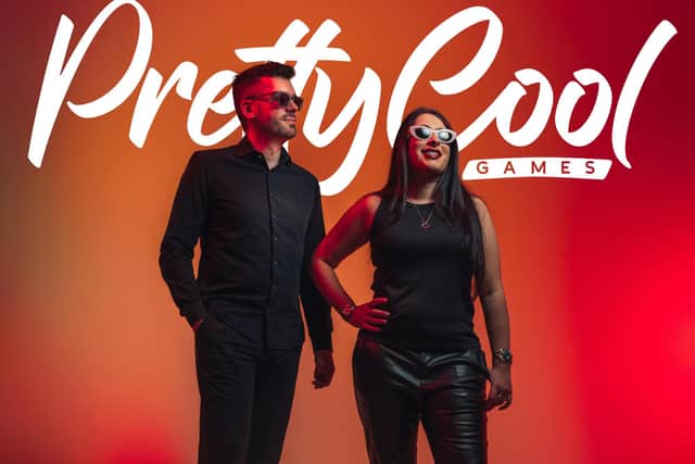 Pretty Cool Games founders, Sitara Shefta and Will Dudley.