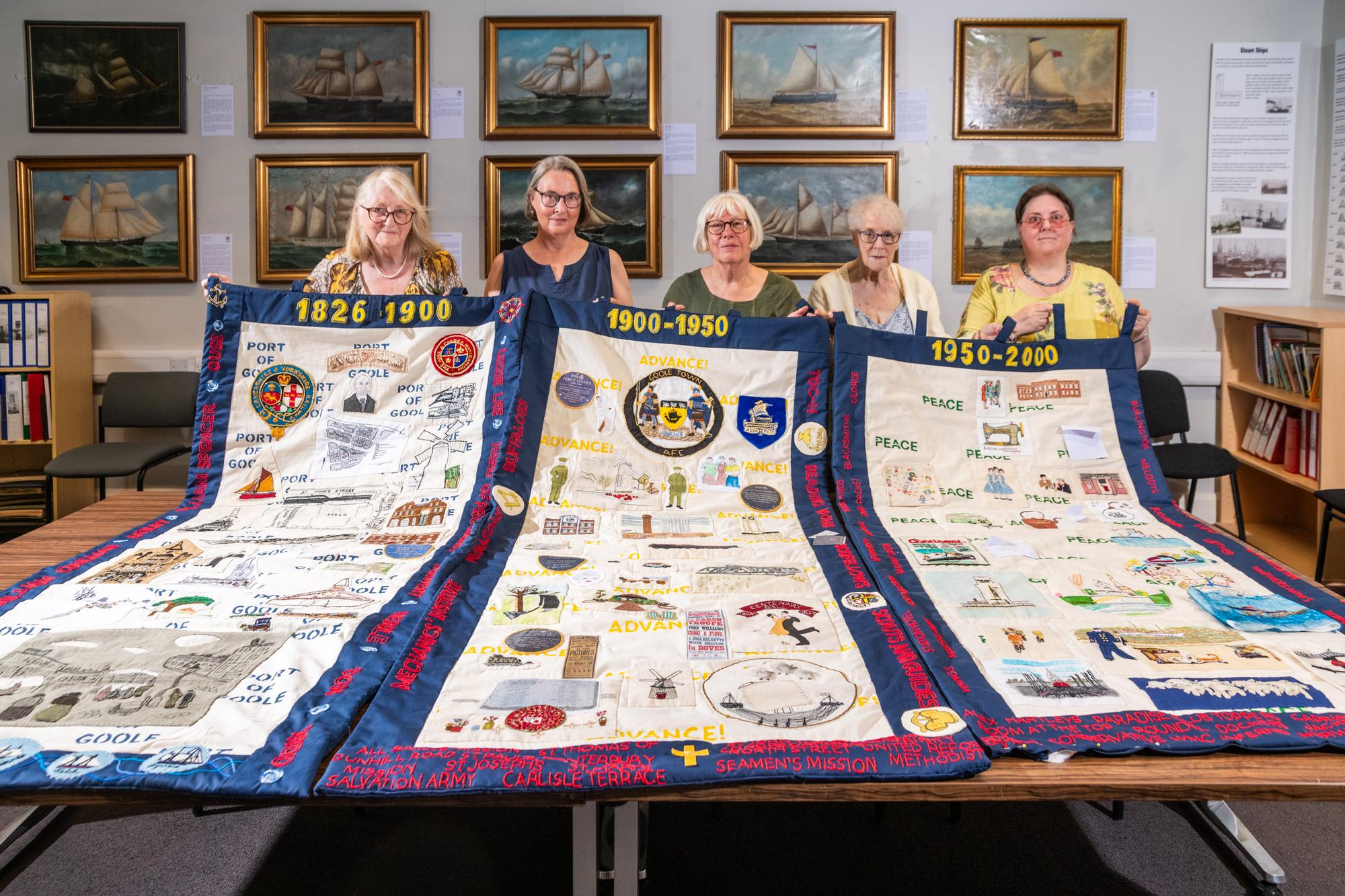 Goole 200: Freiwillige sticken die Geschichte des Hafens zum 200-jährigen ...