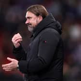 ROTHERHAM, ENGLAND - NOVEMBER 24: Daniel Farke, Manager of Leeds United, reacts  during the Sky Bet Championship match between Rotherham United and Leeds United at AESSEAL New York Stadium on November 24, 2023 in Rotherham, England. (Photo by George Wood/Getty Images)