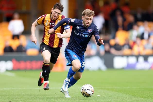 MOVING ON: Alfie McCalmont spent the second half of last season on loan at Carlisle United, starting both legs of the play-off semi-final against Bradford City