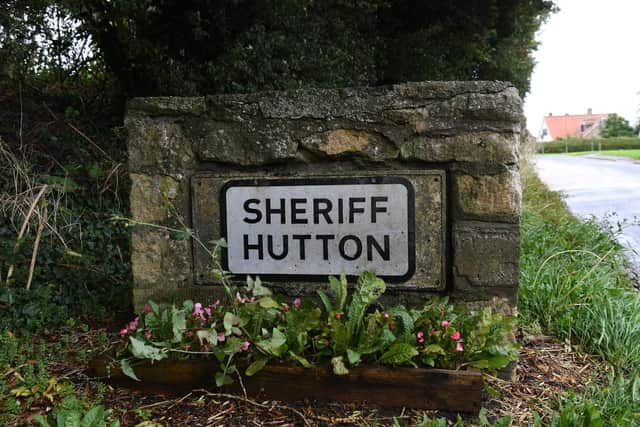 Village of the week. Sheriff Hutton.Photographed for the Yorkshire Post by Jonathan Gawthorpe.19th September 2023. 