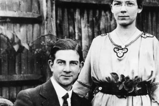 Portrait of English chicken farmer Norman Thorne with his  Elsie Cameron, who's murder he was later executed for, circa 1925. Photo by Central Press/Hulton Archive/Getty Images.