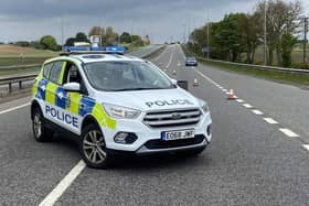 The A63 was closed due to a serious crash